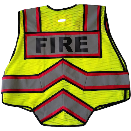 FIRE NINJA 6 POINT BREAK AWAY ULTRABRIGHT REDFIRE PUBLIC SAFETY VEST