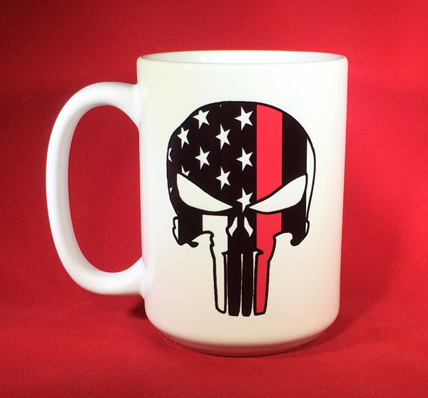 Punisher Skull and Cross Rifles Stainless Steel Travel Mug with Handle –  Hooligan Coffee Company