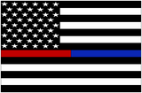 Thin Red/Blue Line Flag Drinkware