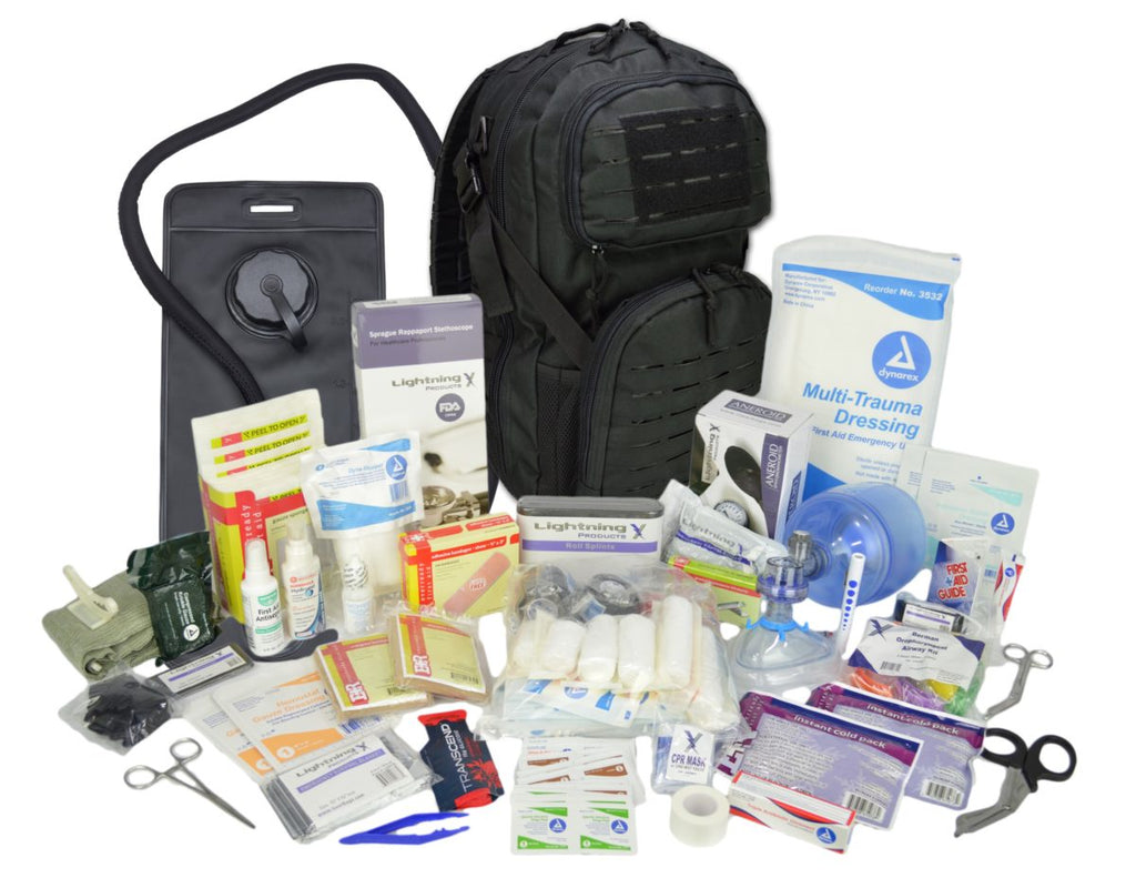 Lightning X Modular Tactical Medic Backpack + Hydration with Medic Fill Kit