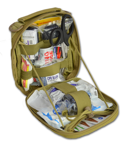 Lightning X Gunshot Trauma/Hemorrhage Control Kit with MOLLE IFAK Pouch