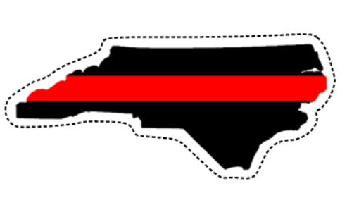 Thin Red Line (NC) Sticker (Free Shipping!)
