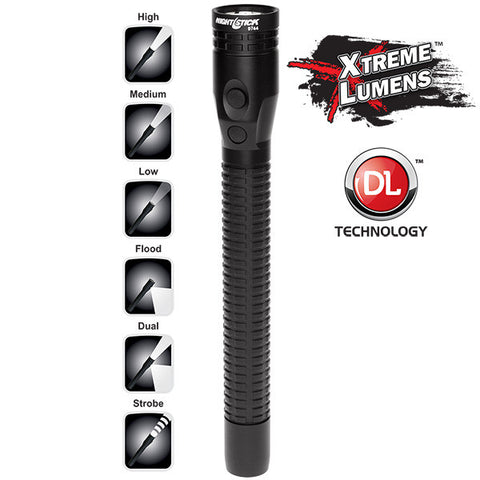 Xtreme Lumens Metal Full-Size Dual-Light Flashlight - Rechargeable