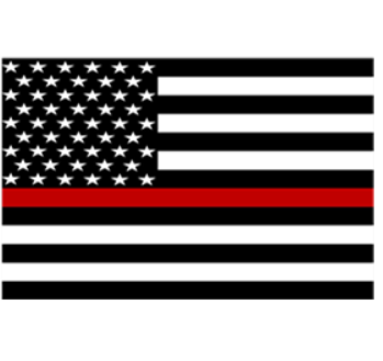 Thin Red Line Flag Sticker (Free Shipping!)