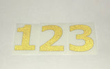 Reflective Number Stickers - BLACK (Free Shipping!)